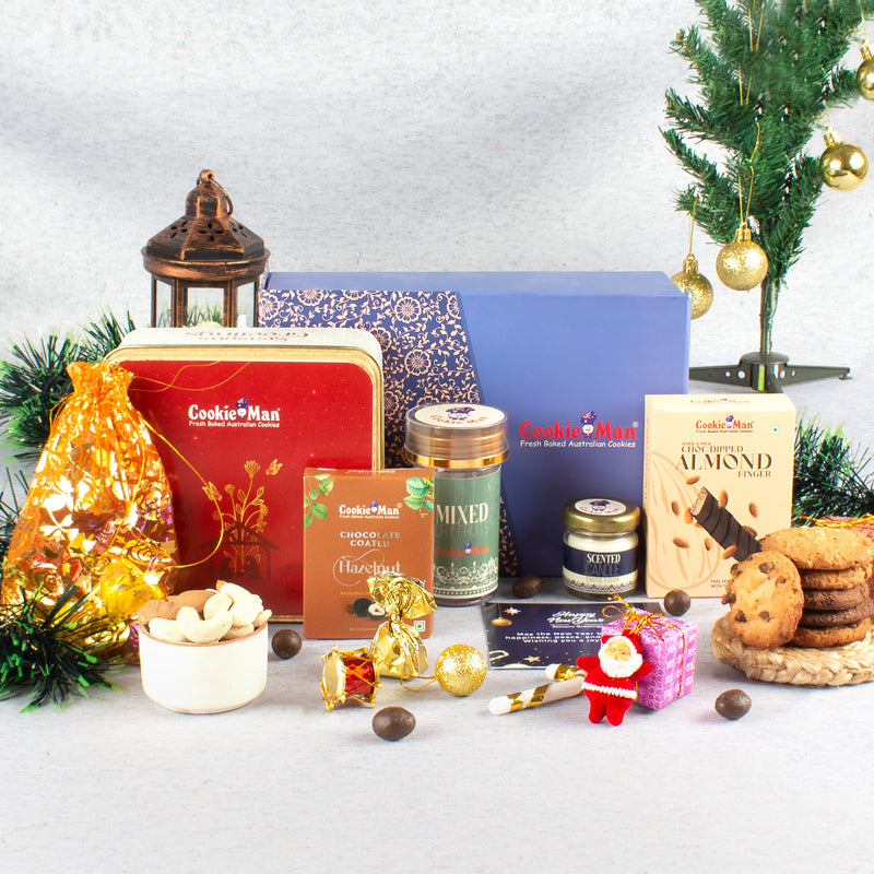 Christmas Gift Hamper with Cookies & Chocolates