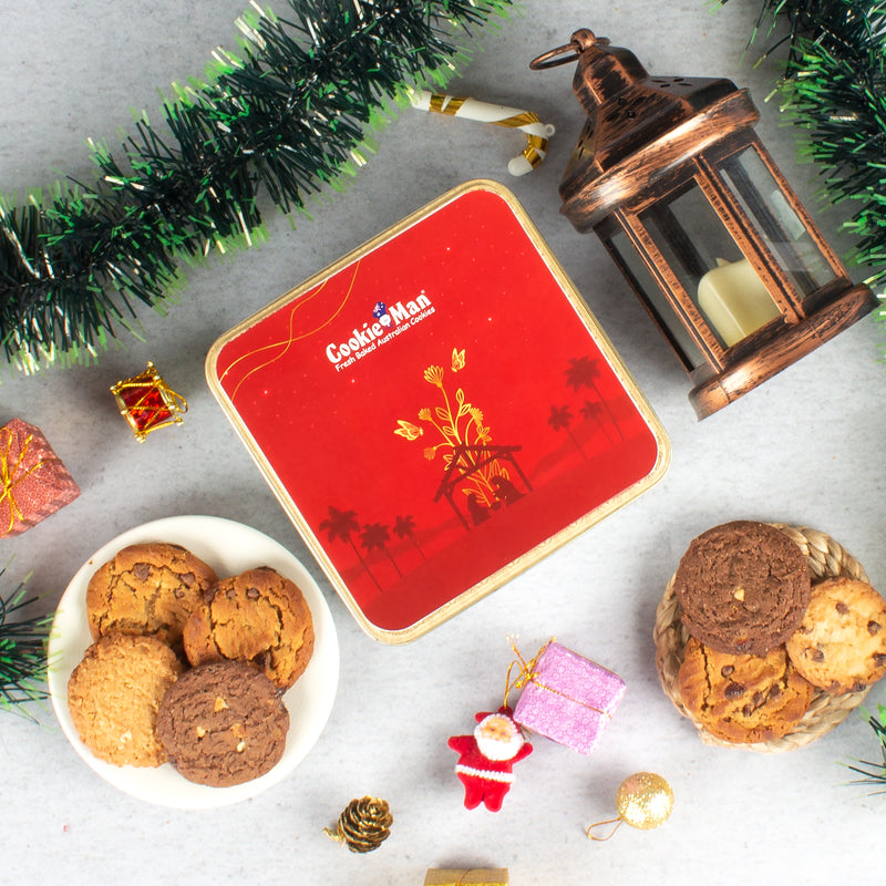 Season Greetings Assorted Cookies Tin - 250g