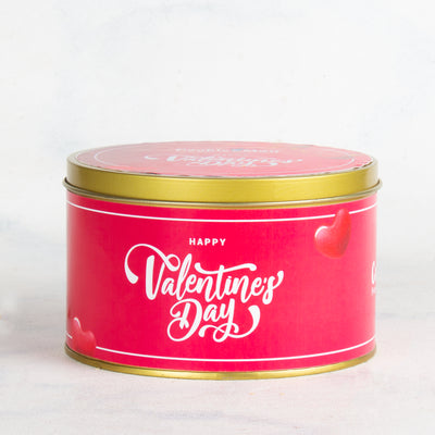 Valentine's Day Heart Shaped Choco Chip Cookies - Red Tin 300g