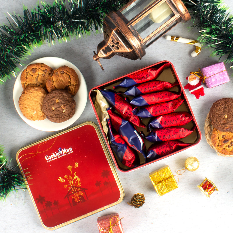 Season Greetings Assorted Cookies Tin - 250g