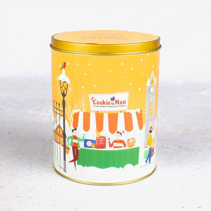 Season Greetings Assorted Cookies Gift Tin - 600g