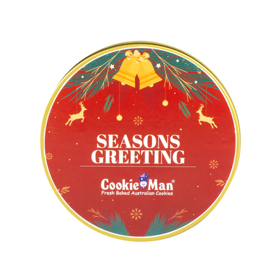 Christmas Red Cookies Gift Tin - 600g